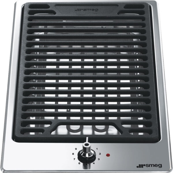 SMEG PGF30B - Domino Grill Barbecue Inox Classica