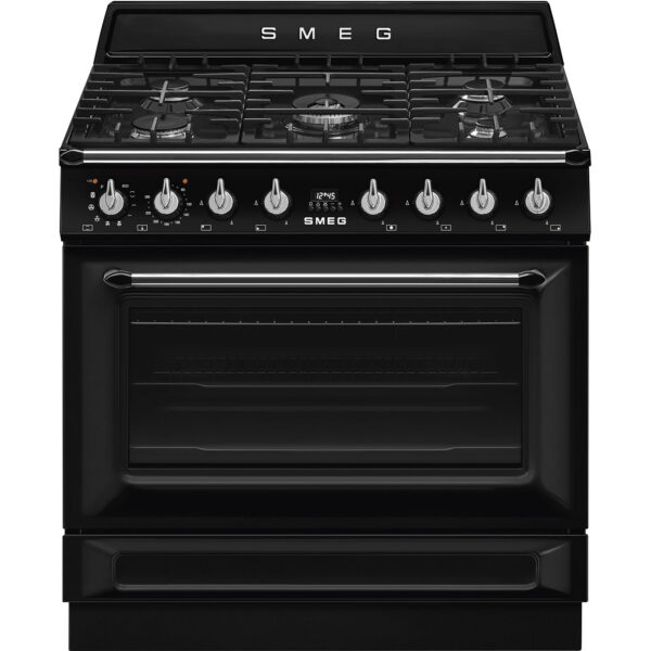 SMEG TR90GPBL - Piano de cuisson Gaz 90x60 cm Victoria