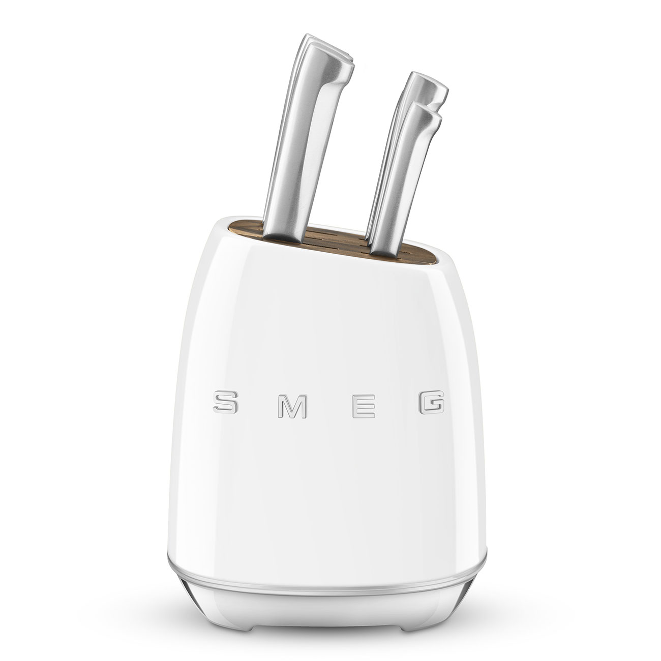 SMEG KBSF02WH Bloc de couteaux Blanc